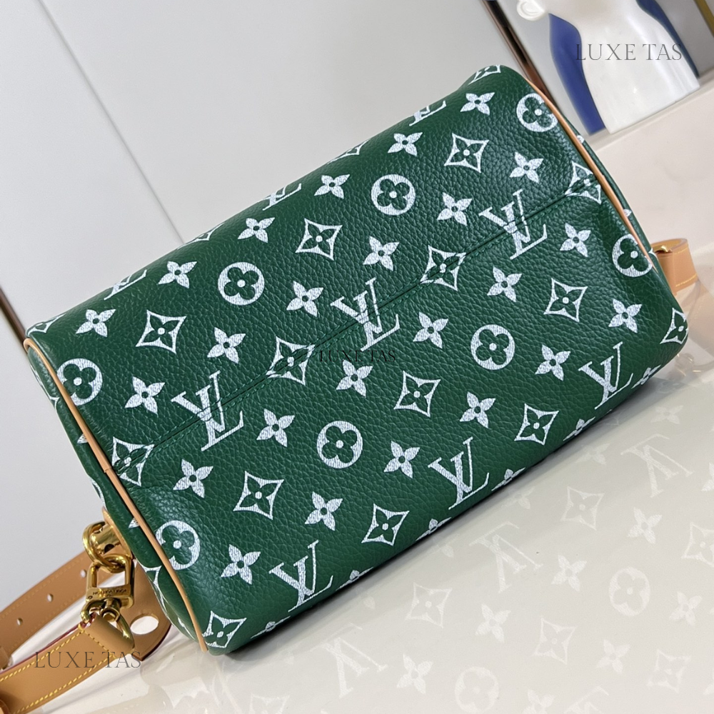 Vert Speedy P9 Bandoulière 25 Leather Crossbody Bag for Women