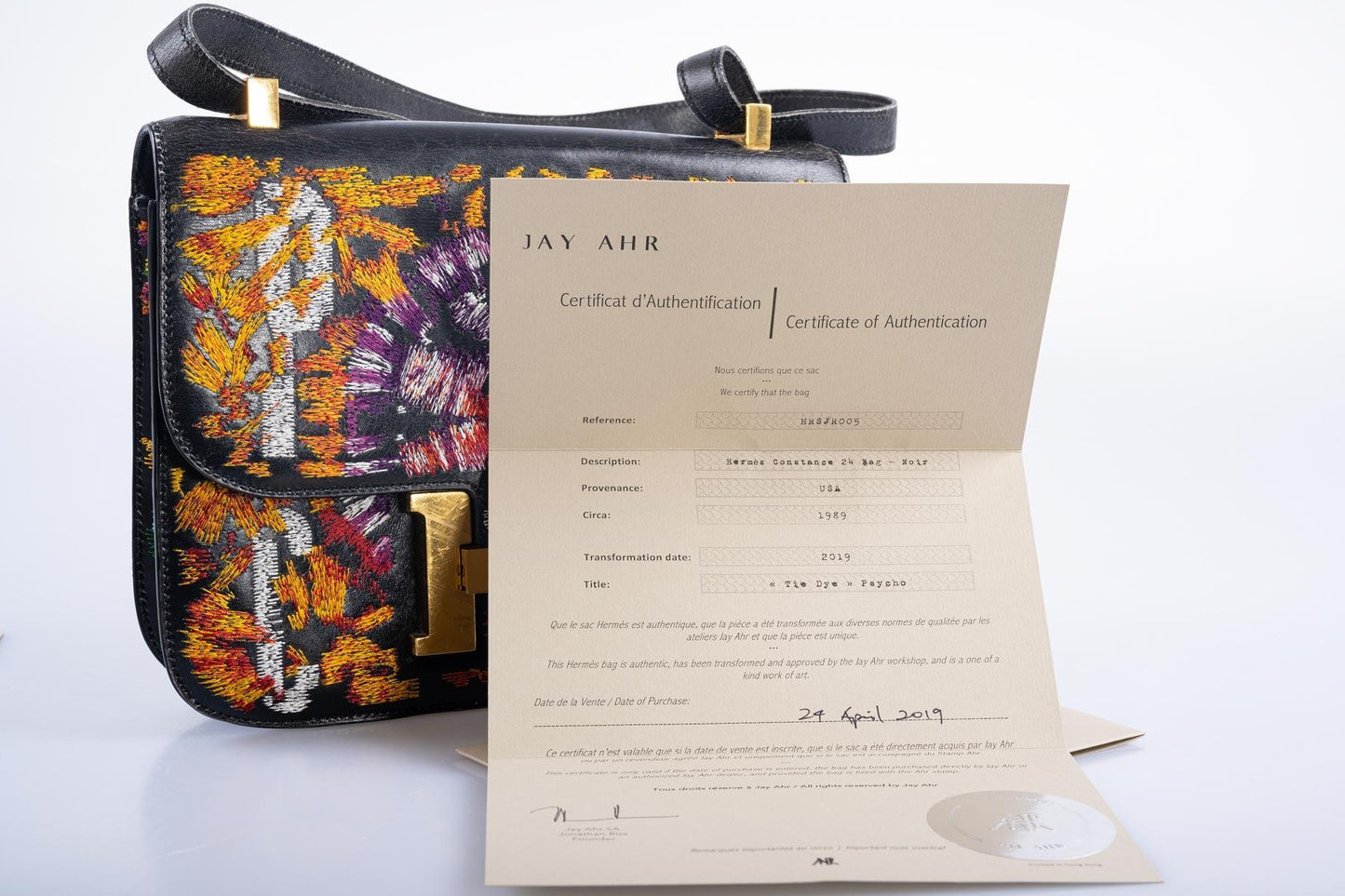 Vintage Hermès Constance 24 JAY AHR PSYCHEDELIC PSYCHO