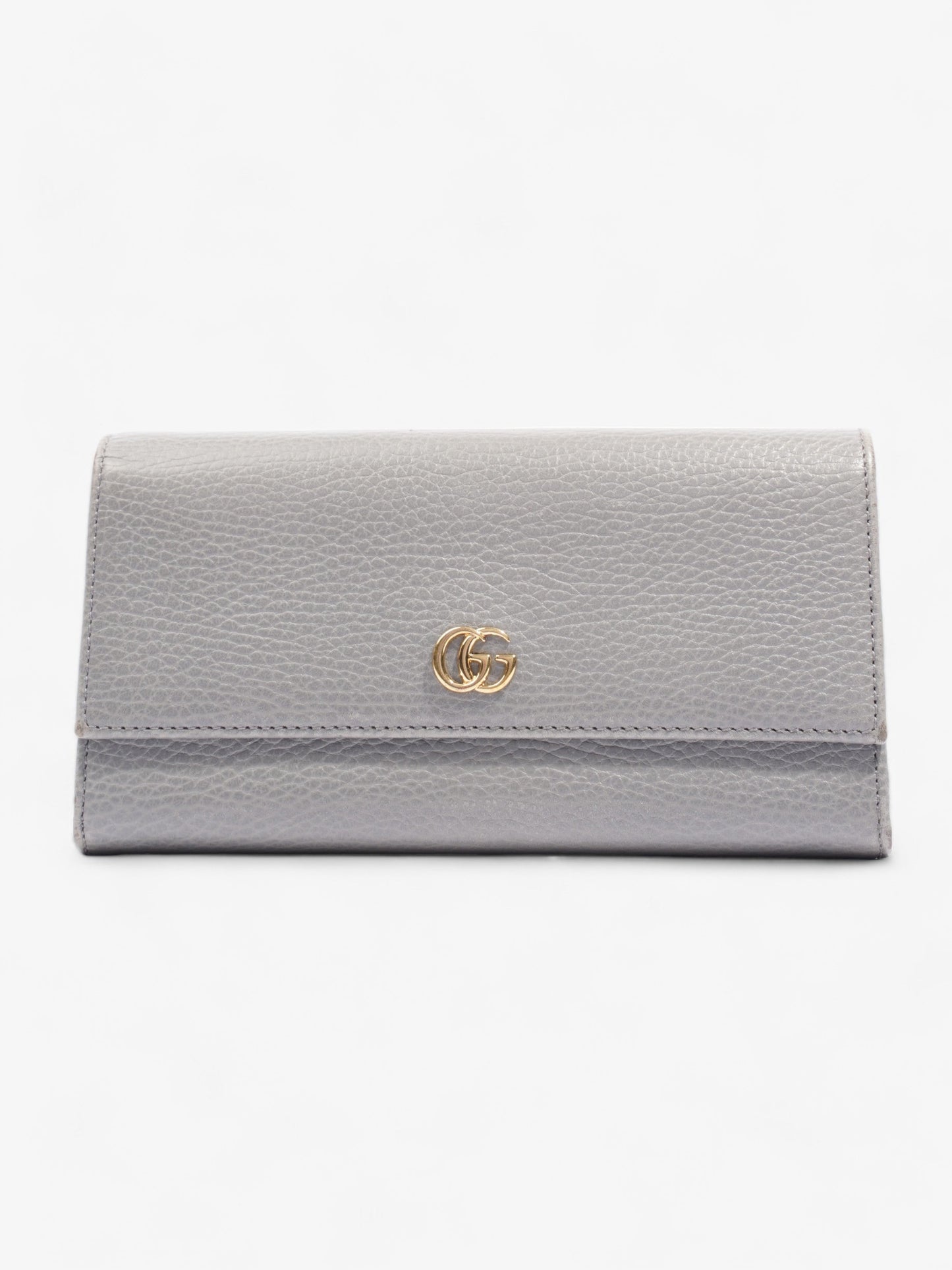 Gucci Marmont Long Wallet Grey Leather