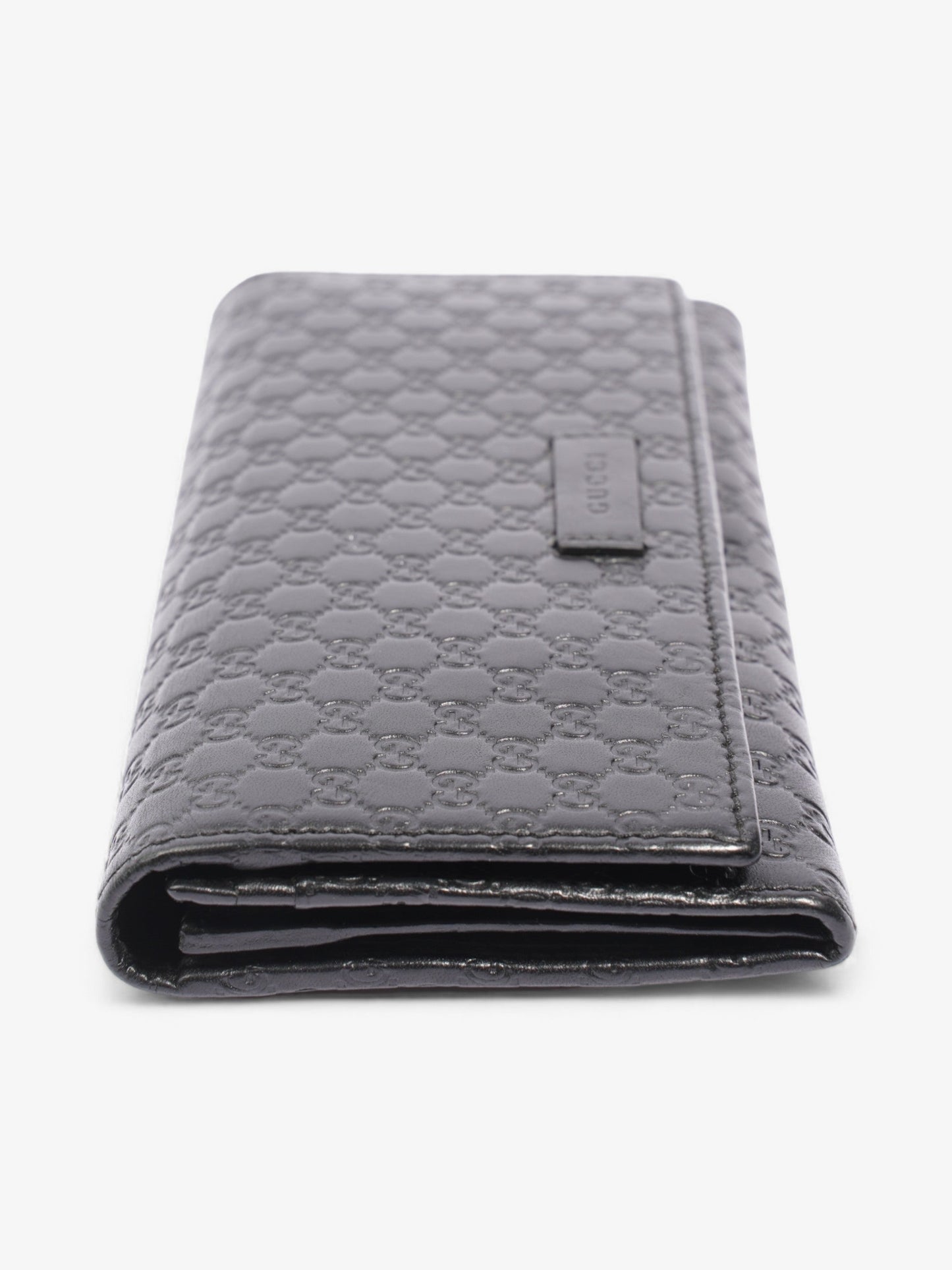 Gucci Bifold Microguccissima Wallet Black Leather