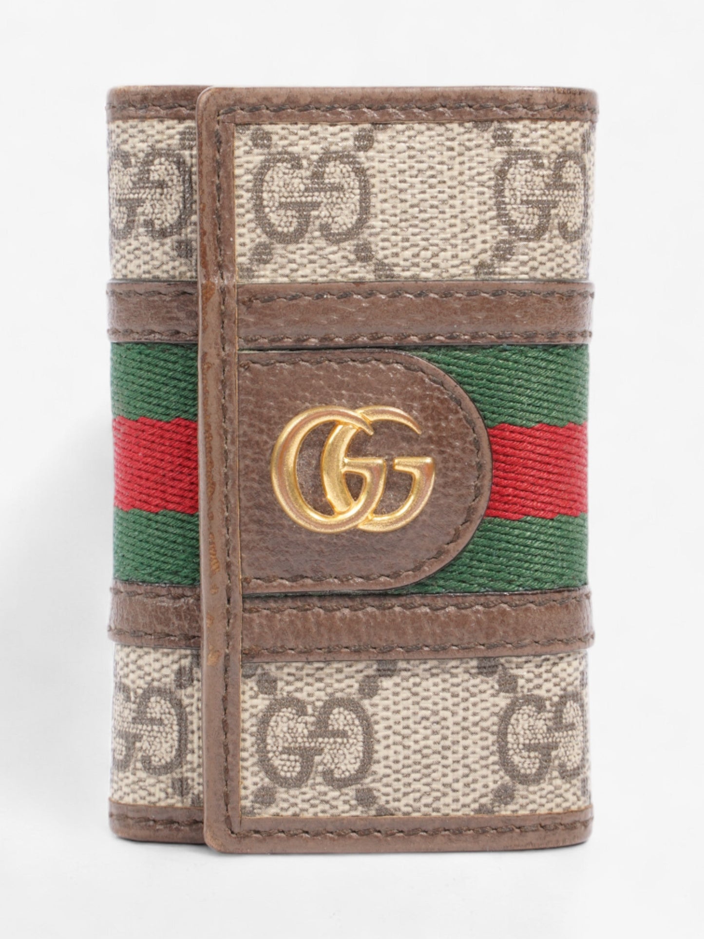 Gucci GG Web Key Case Supreme Print