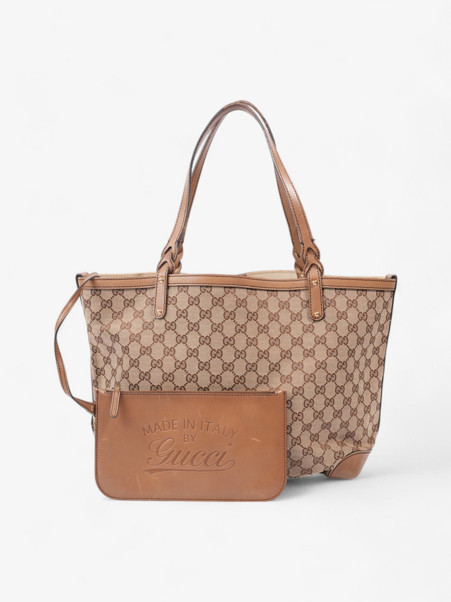 Gucci Tote Beige / Brown Canvas