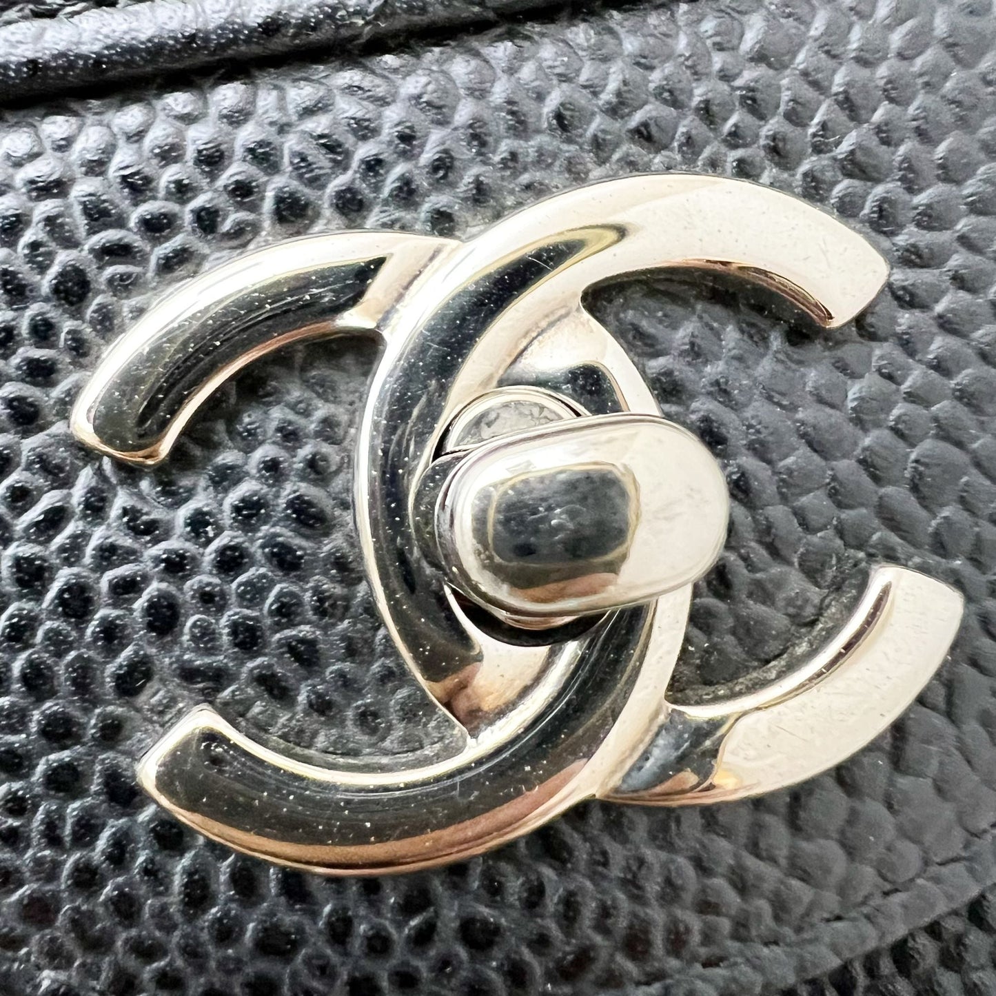 Chanel Jumbo Classic Flap DF in Black Caviar and SHW