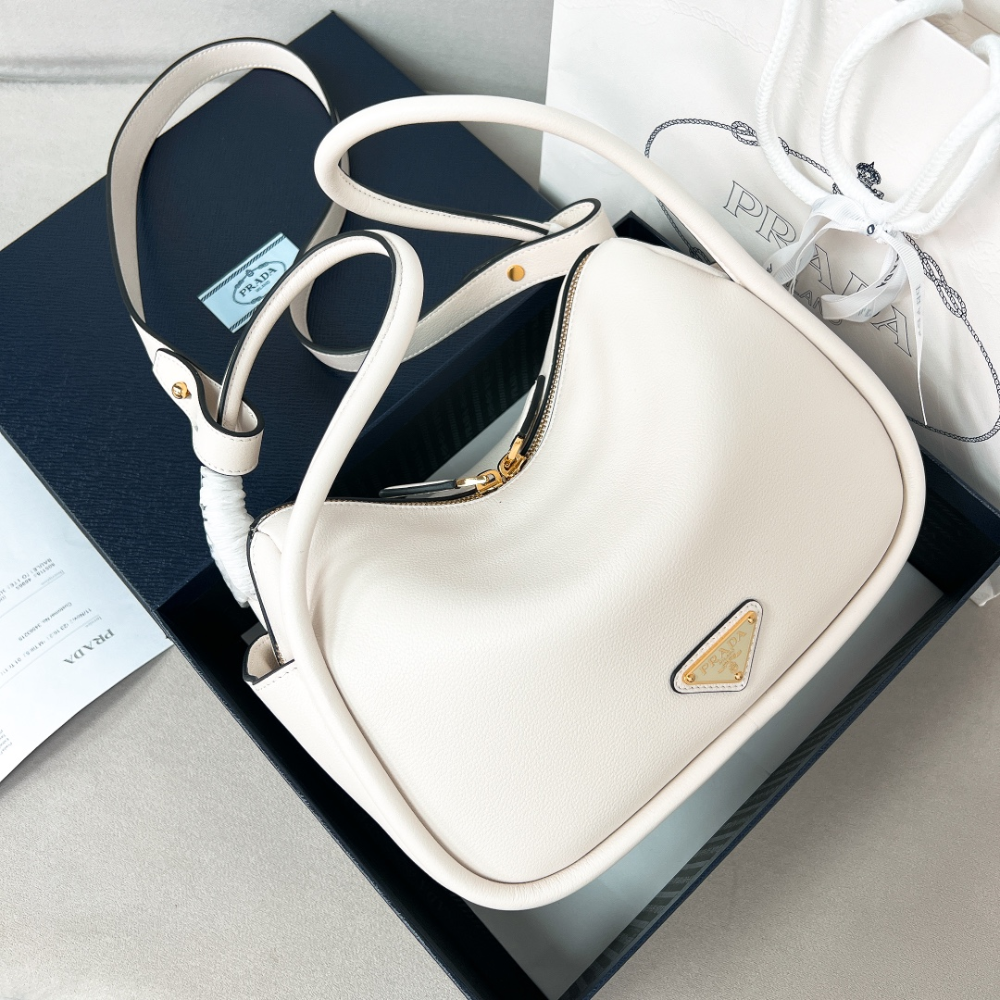 White Darling Leather Handbag for Women