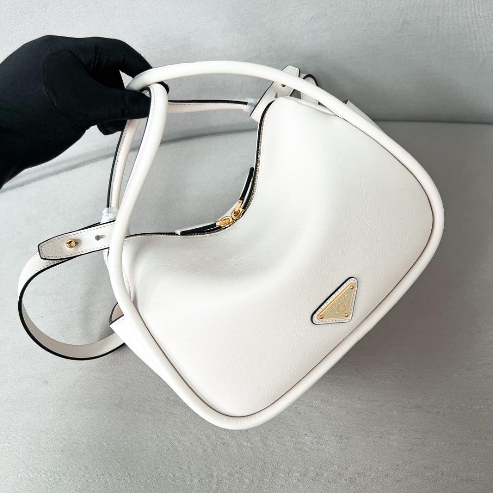 White Darling Leather Handbag for Women