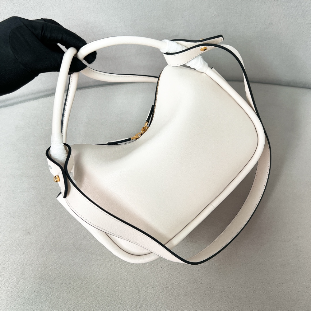 White Darling Leather Handbag for Women