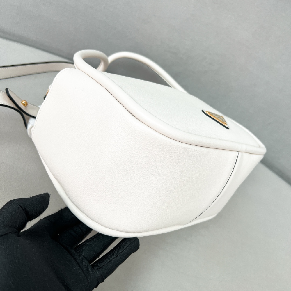 White Darling Leather Handbag for Women