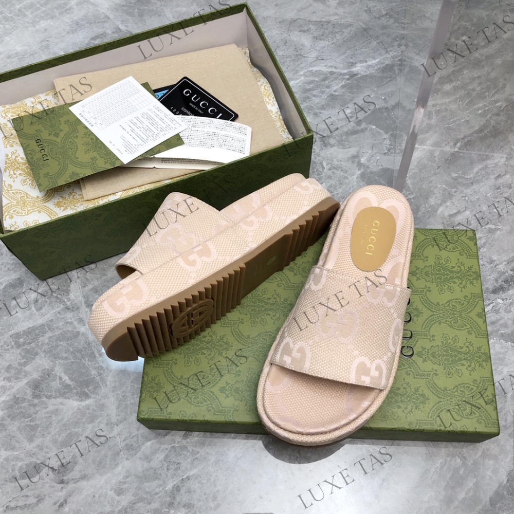 Jumbo GG Platform Slide Sandal Designer Slides & Sandals for Women