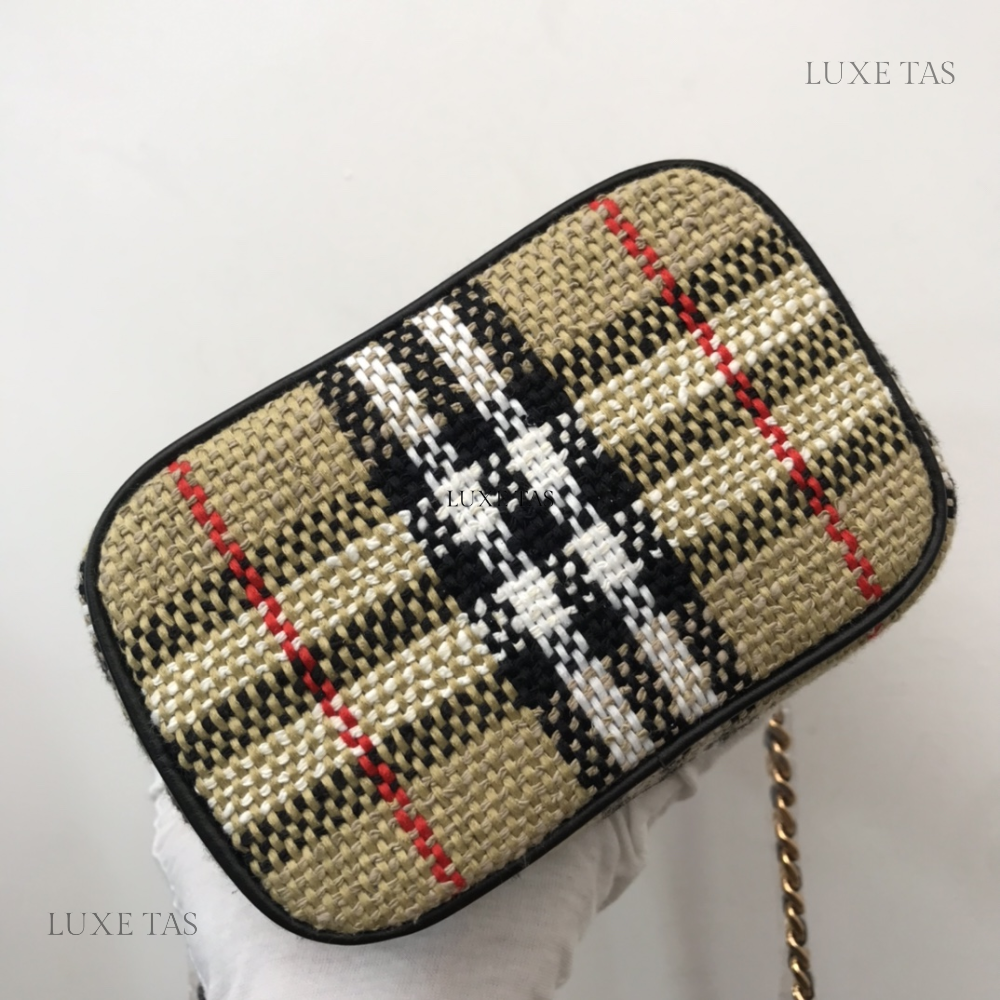 Wool Blend Cotton Bucket Bag Designer Bucket Bag for Women