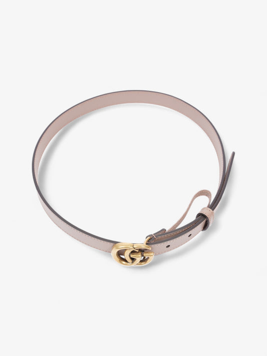 Gucci GG Marmont Thin Belt Dusty Pink / Gold Leather 70cm / 28"