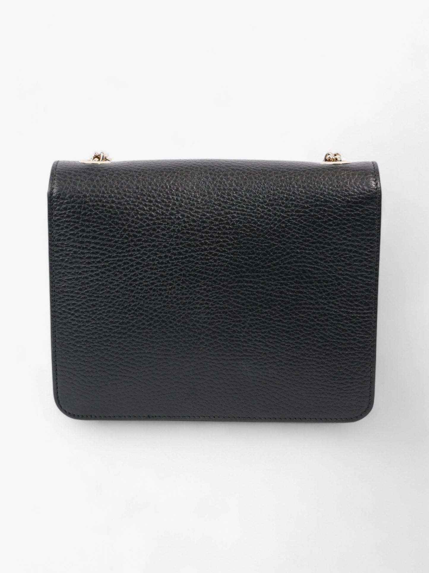 Gucci Dollar Interlocking G Black Calfskin Leather Small