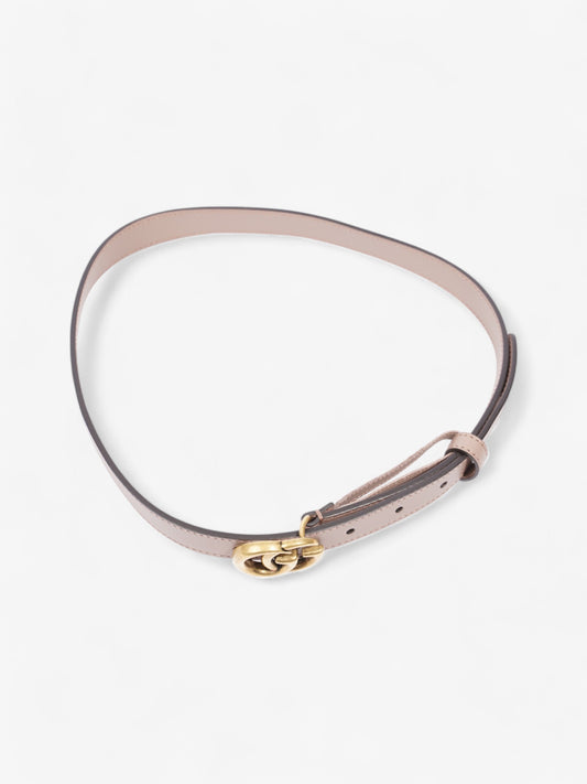 Gucci GG Marmont Thin Belt Dusty Rose / Gold Leather 70cm / 28"