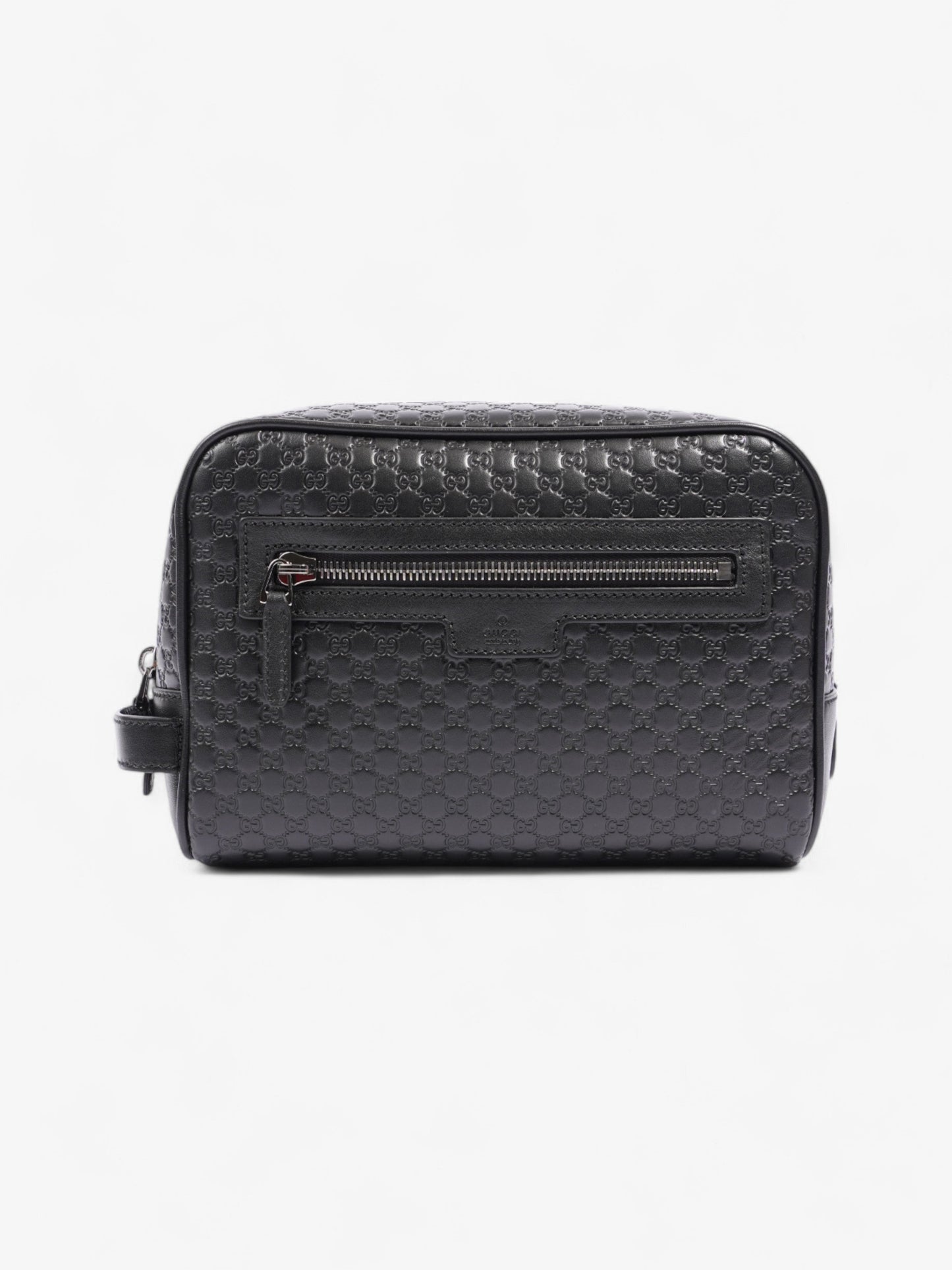 Gucci GG Wash Bag GG Supreme / Black Leather