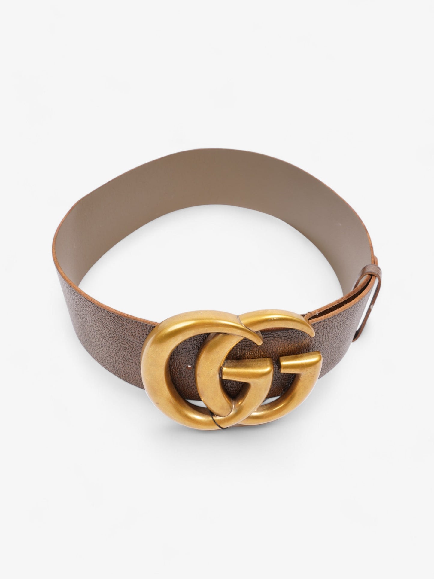 Gucci GG Marmont Extra Wide Belt Brown Leather 85cm / 34"