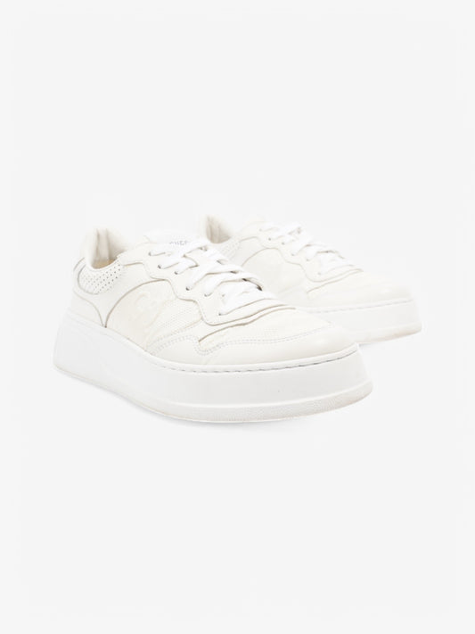 Gucci GG Embossed Chunky Sneakers White  Leather EU 41 UK 7