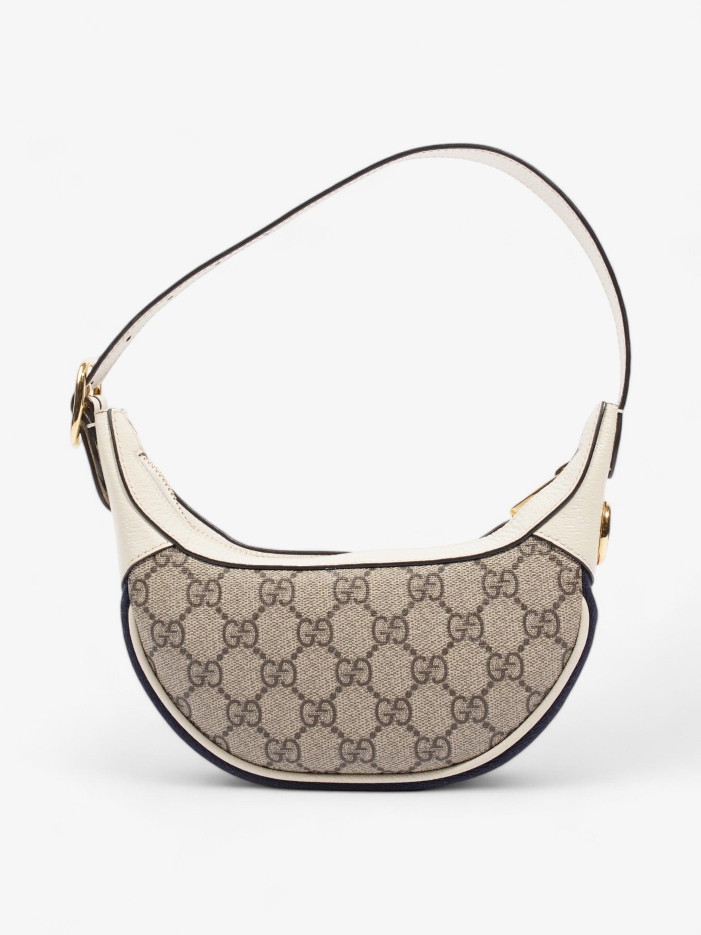Gucci Ophidia GG Mini Bag Supreme / White Coated Canvas