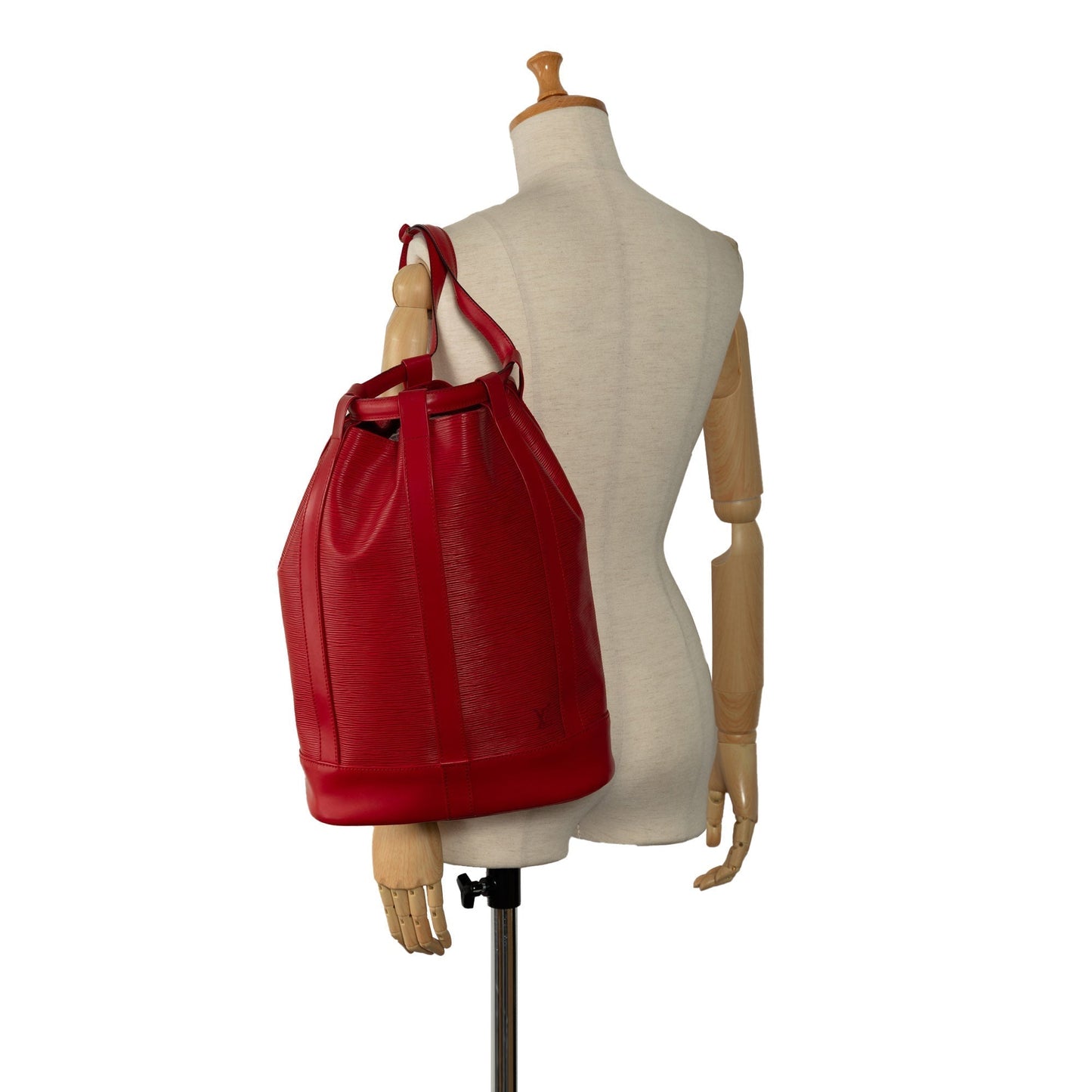 Red Louis Vuitton Epi Randonnee GM Backpack