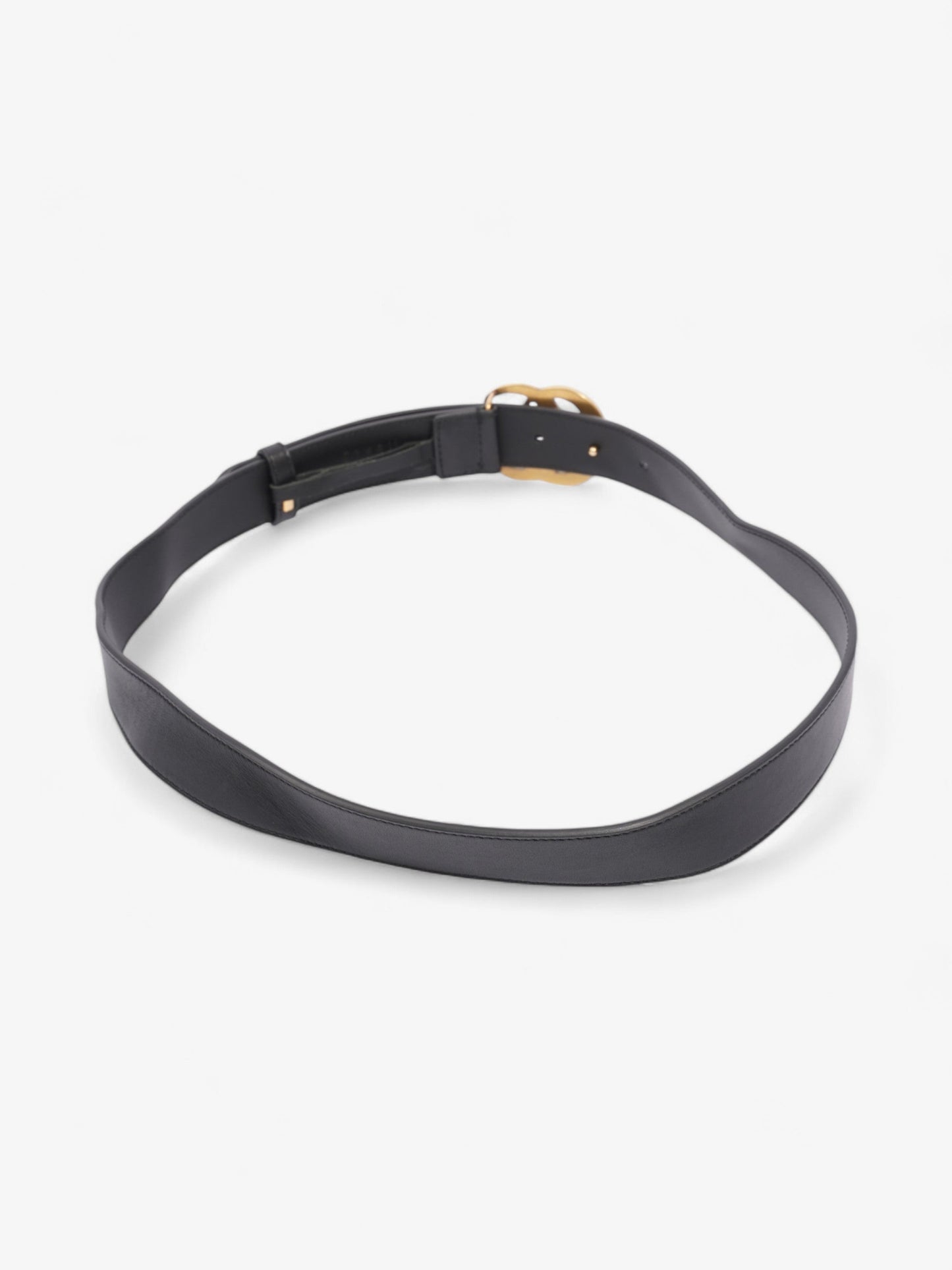 Gucci GG Marmont Belt Black / Gold Leather 85cm / 34"