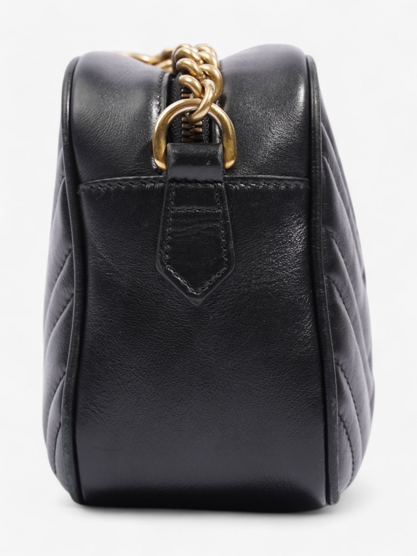 Gucci Marmont Black Matelasse Leather Small
