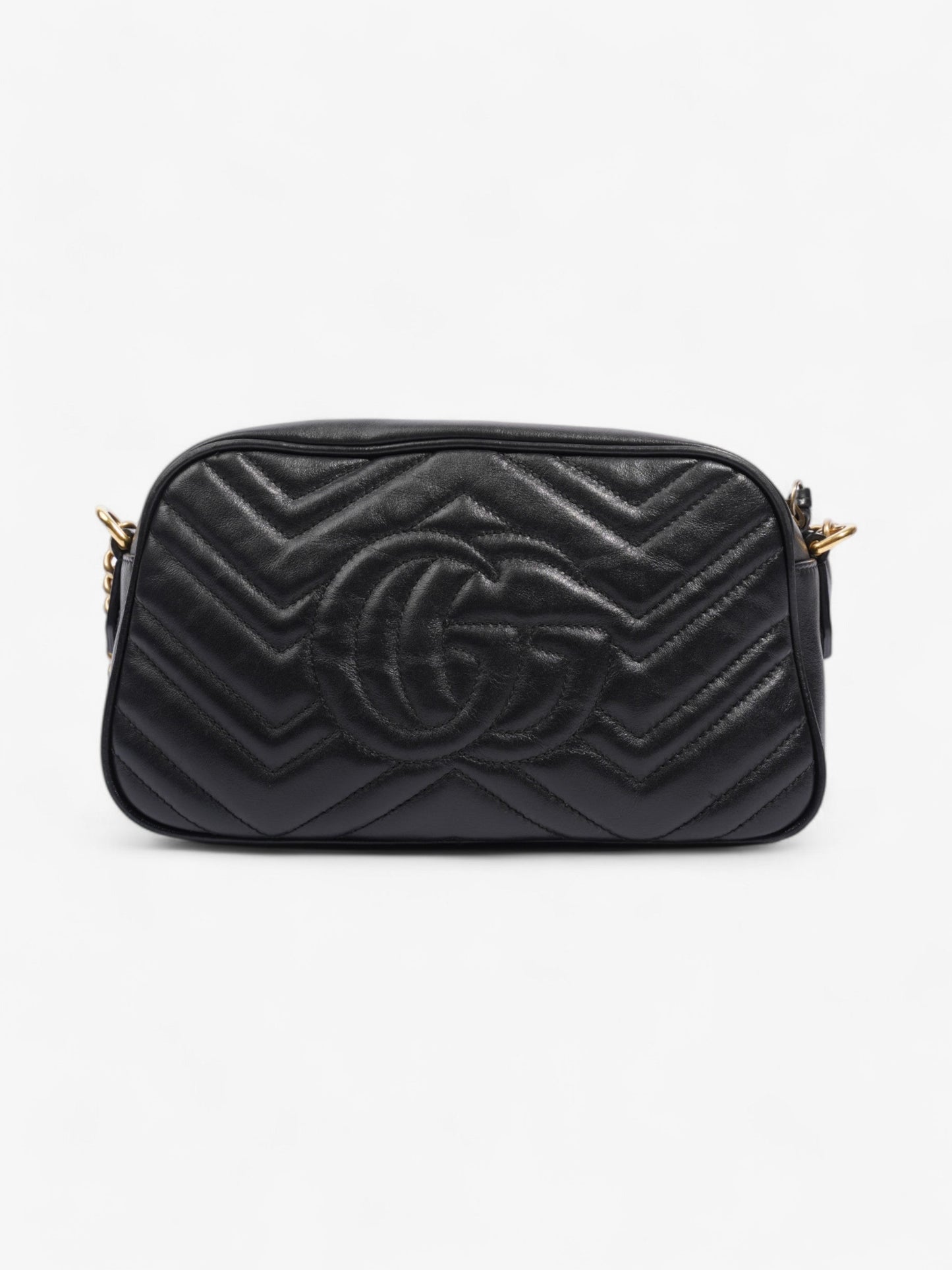 Gucci Marmont Black Matelasse Leather Small