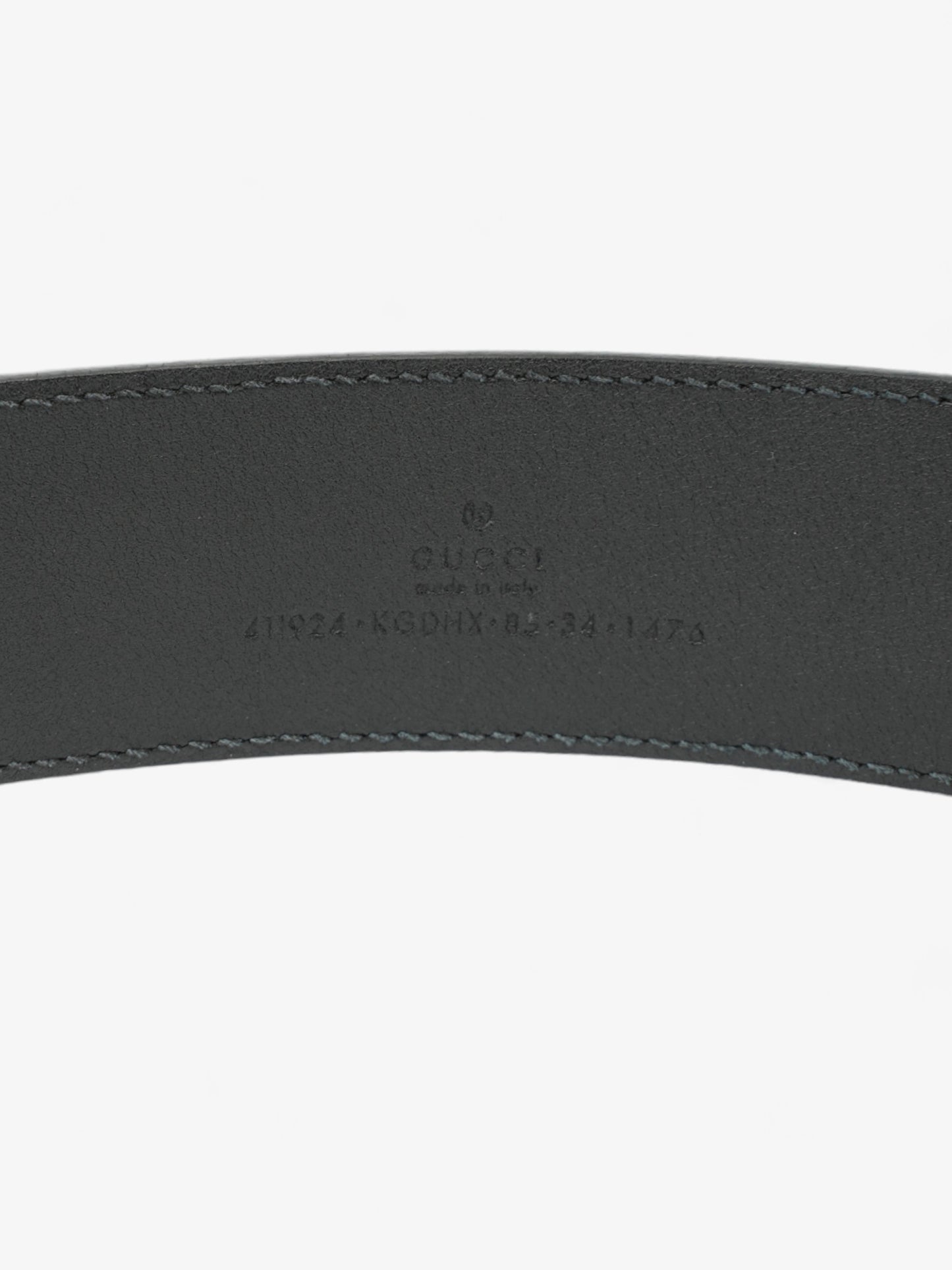 Gucci Interlocking G Belt Black GG Supreme Coated Canvas 85cm 34"