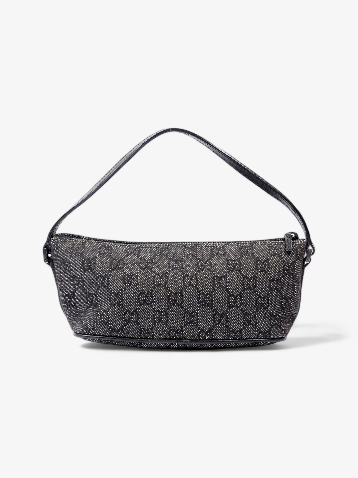 Gucci Pochette Boat Baguette Black Canvas
