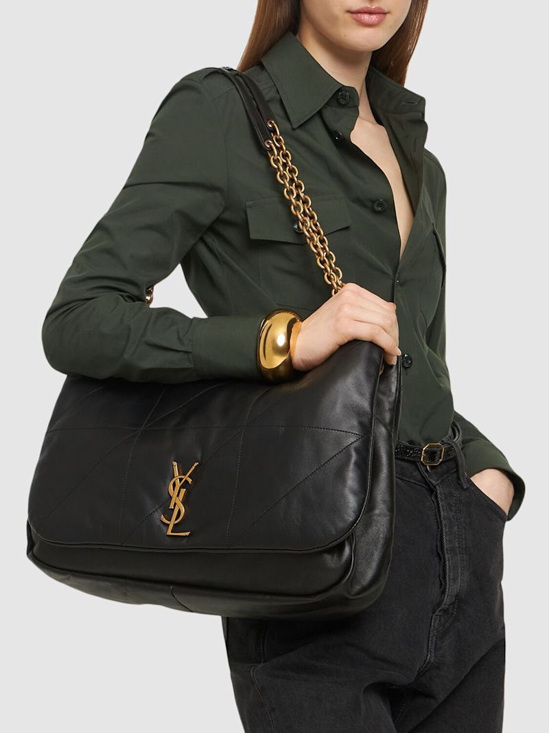 SAINT LAURENT JAMIE 4.3 LAMBSKIN LEATHER SHOULDER BAG