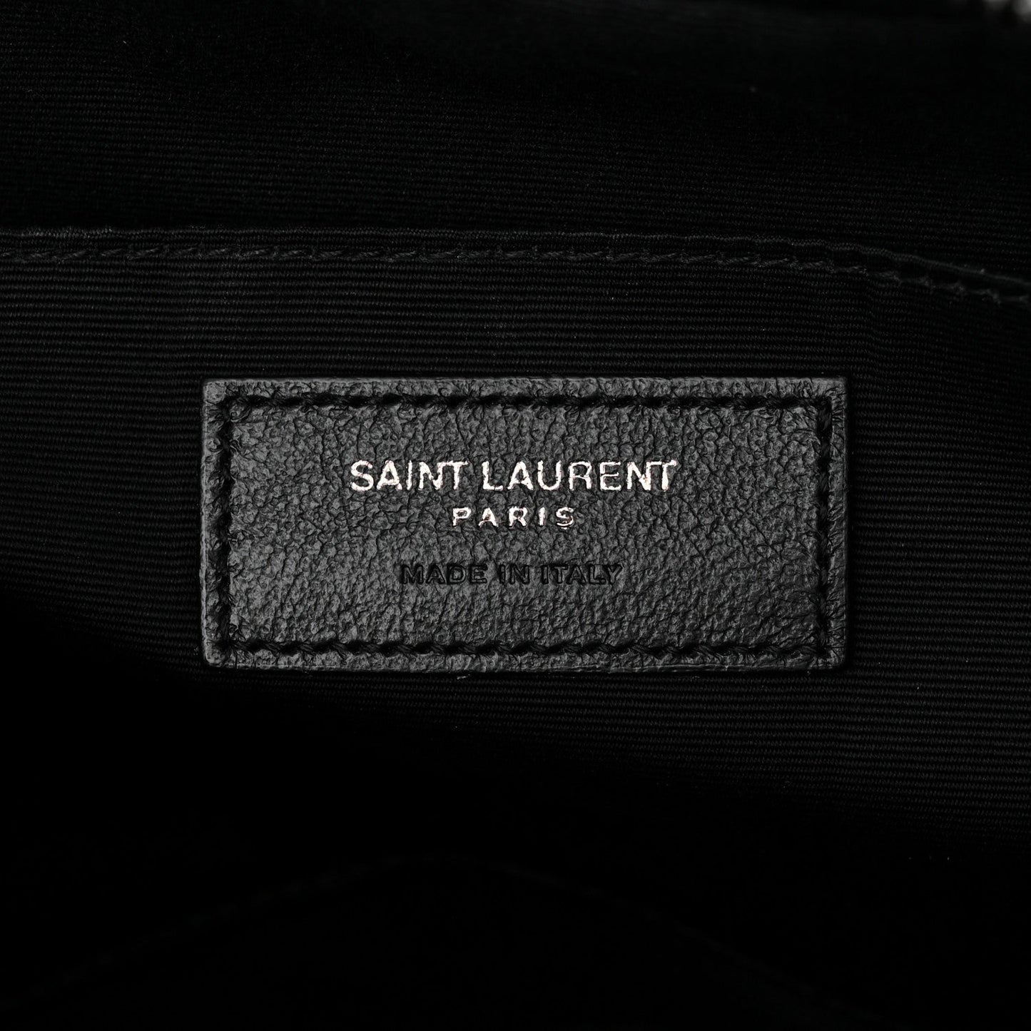 SAINT LAURENT LOU QUILTED CALFSKIN YSL CAMERA CROSSBODY BAG