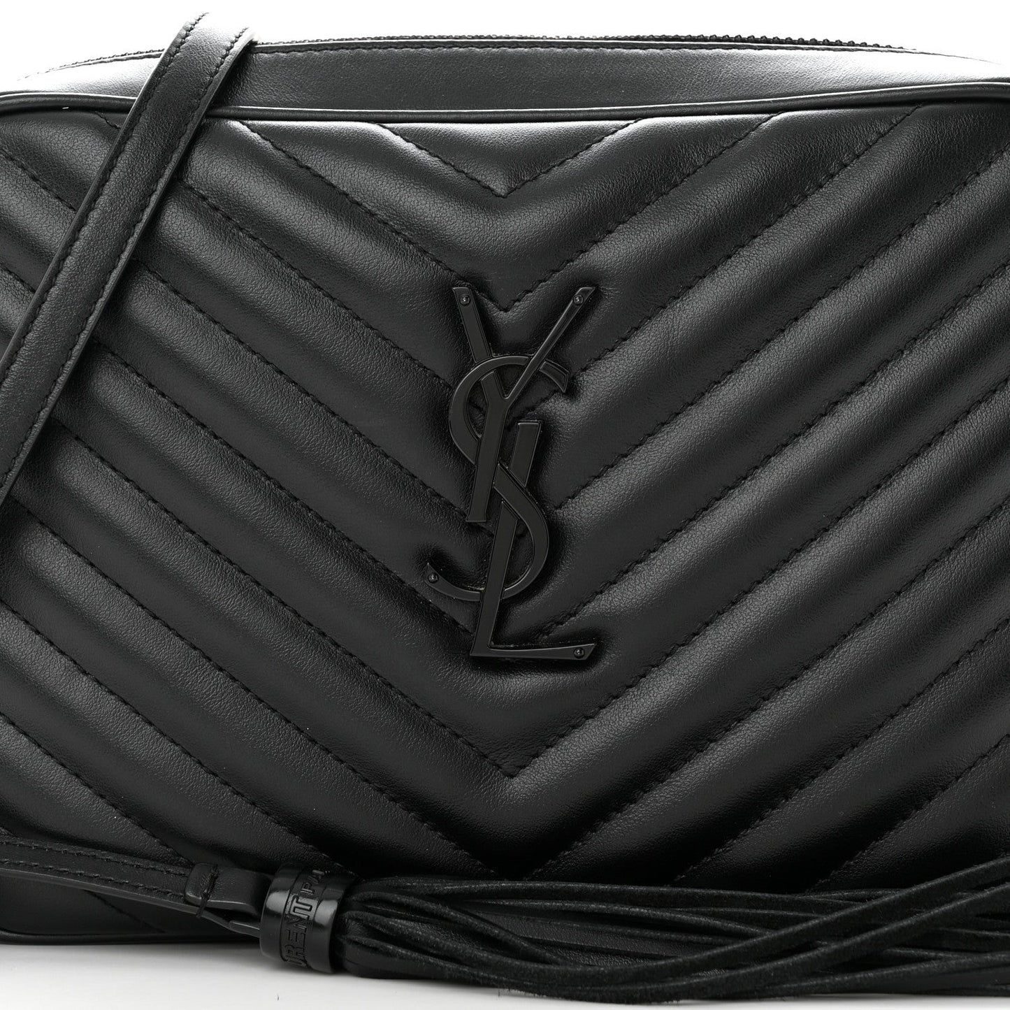 SAINT LAURENT LOU QUILTED CALFSKIN YSL CAMERA CROSSBODY BAG