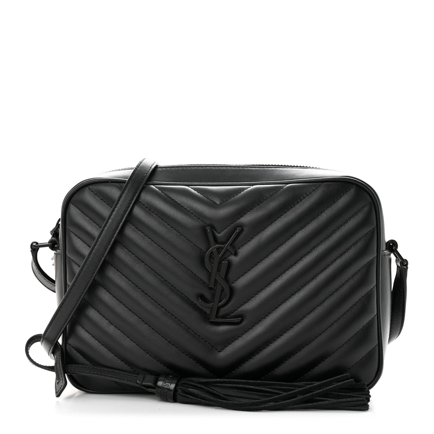 SAINT LAURENT LOU QUILTED CALFSKIN YSL CAMERA CROSSBODY BAG