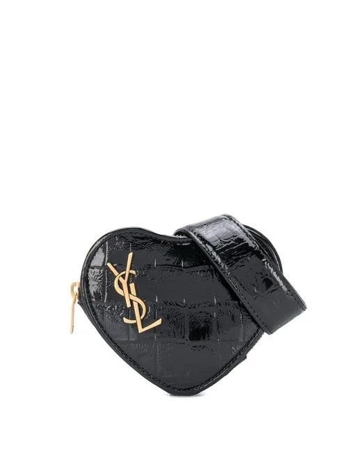 YSL SAINT LAURENT MONOGRAM HEART SHAPED BELT BAG