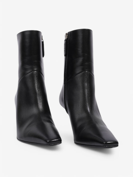 Gucci Ankle Boots 70 Black Leather EU 37 UK 4