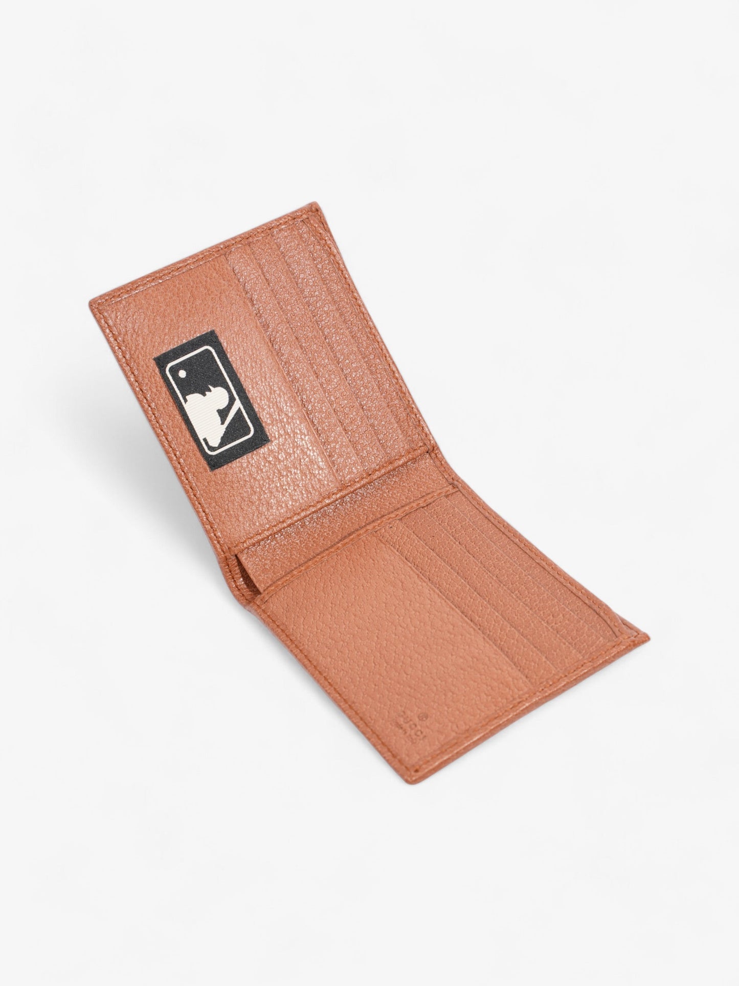 Gucci LA Dodgers Bi-Fold Wallet Beige / Brown Canvas