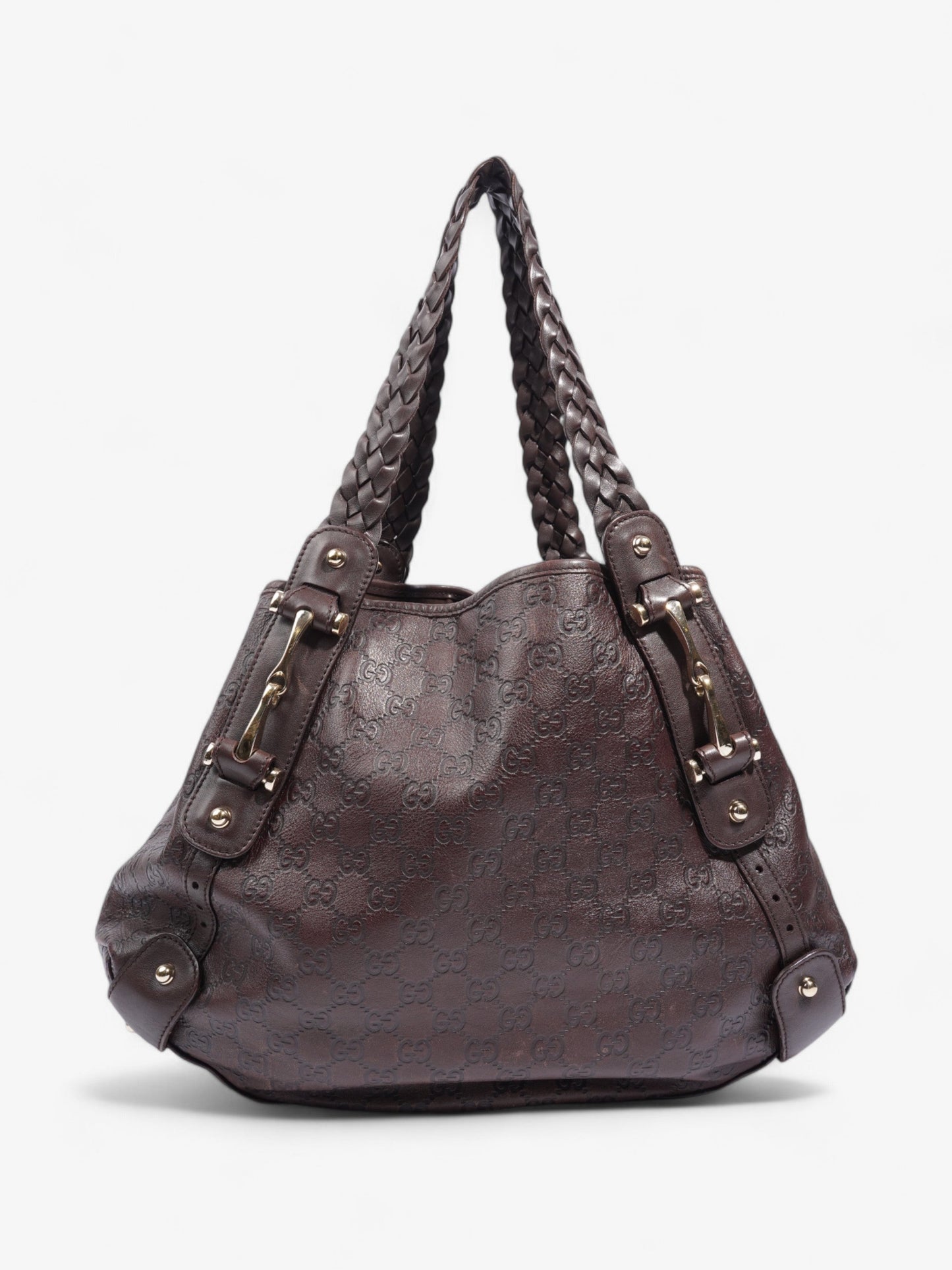 Gucci Pelham Dark Brown Guccissima Leather Medium