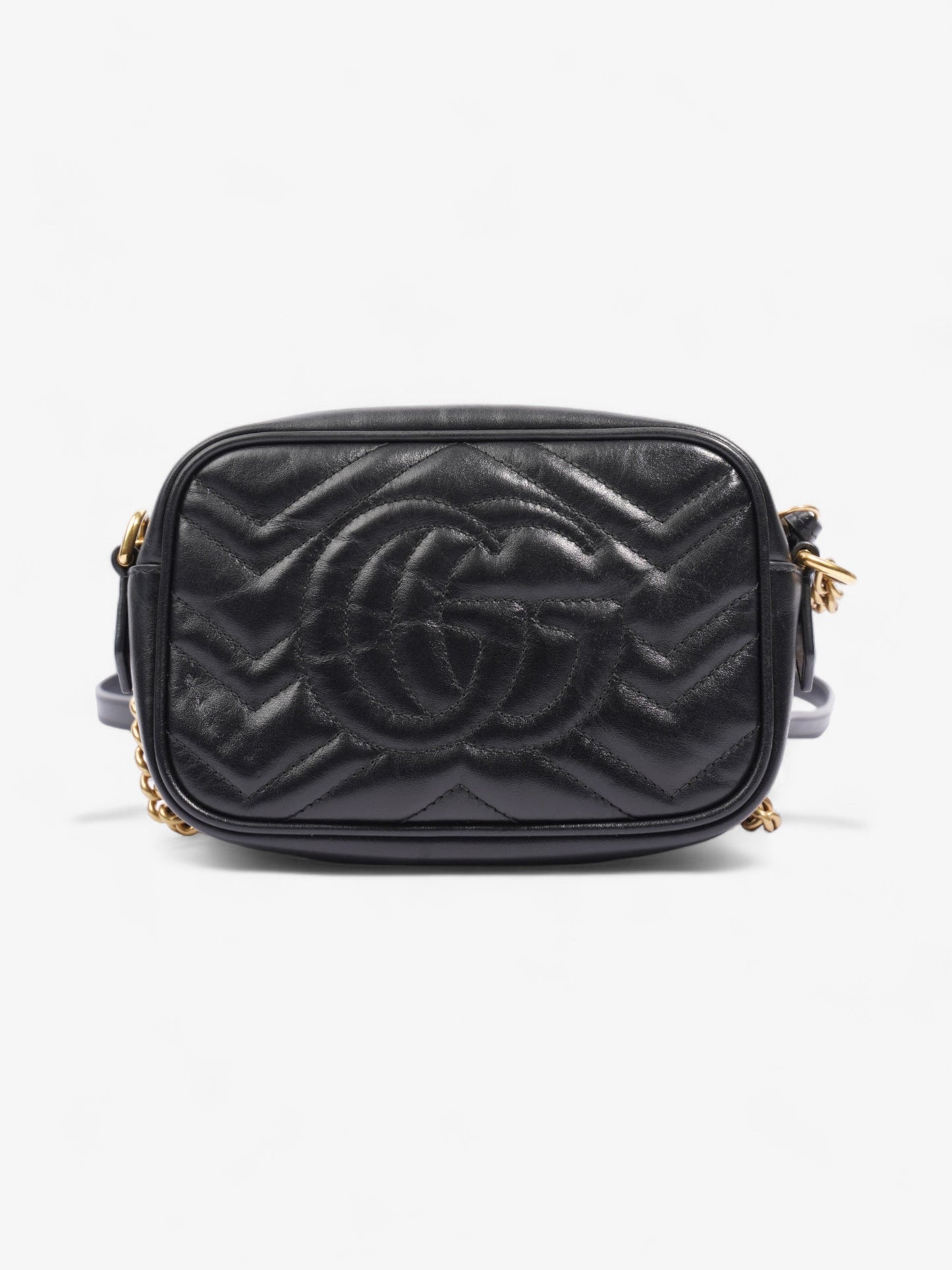 Gucci GG Marmont Black Matelasse Leather Mini
