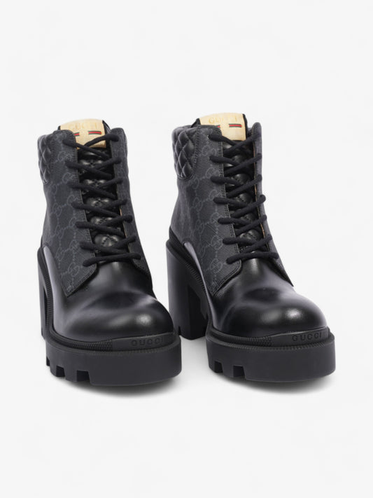 Gucci GG Ankle Boot 90 Black Leather EU 40 UK 7