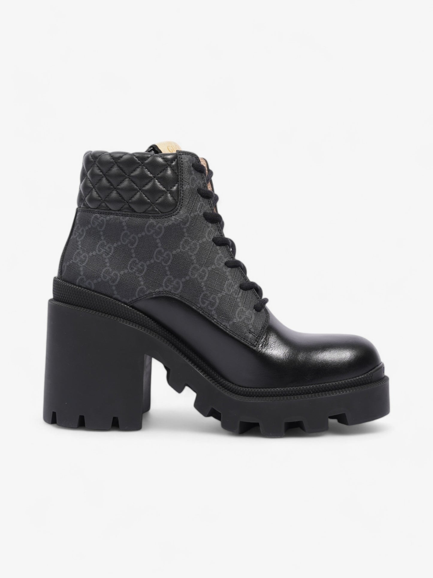 Gucci GG Ankle Boot 90 Black Leather EU 40 UK 7