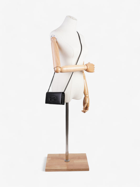 Gucci Horsebit 1955 Wallet on Chain Black Calfskin Leather