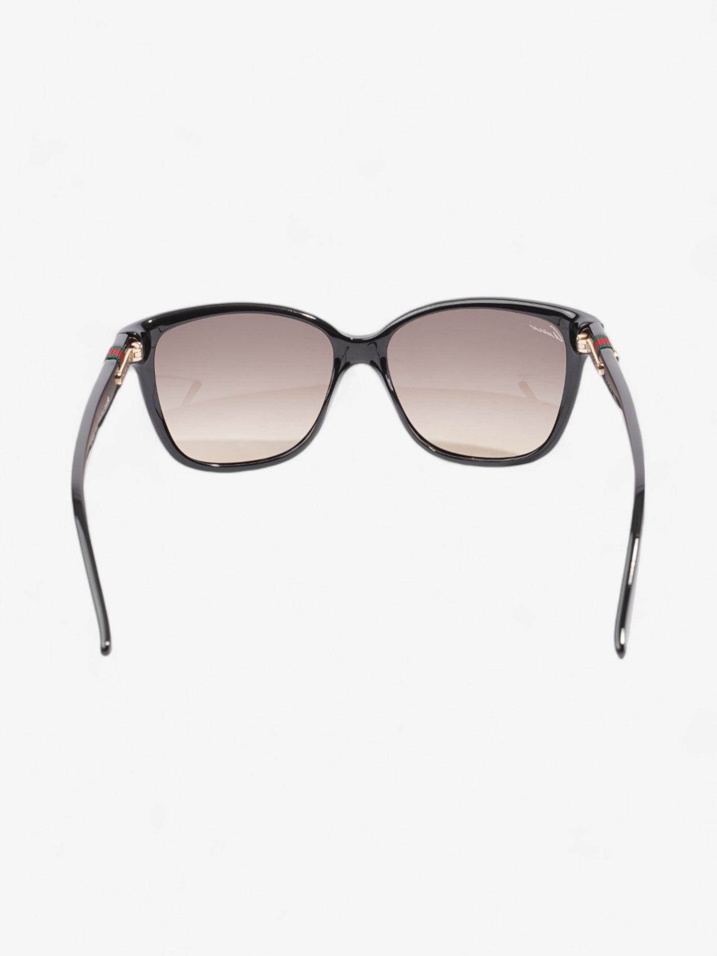 Gucci GG Web Sunglasses Black / Red / Green Acetate 135mm