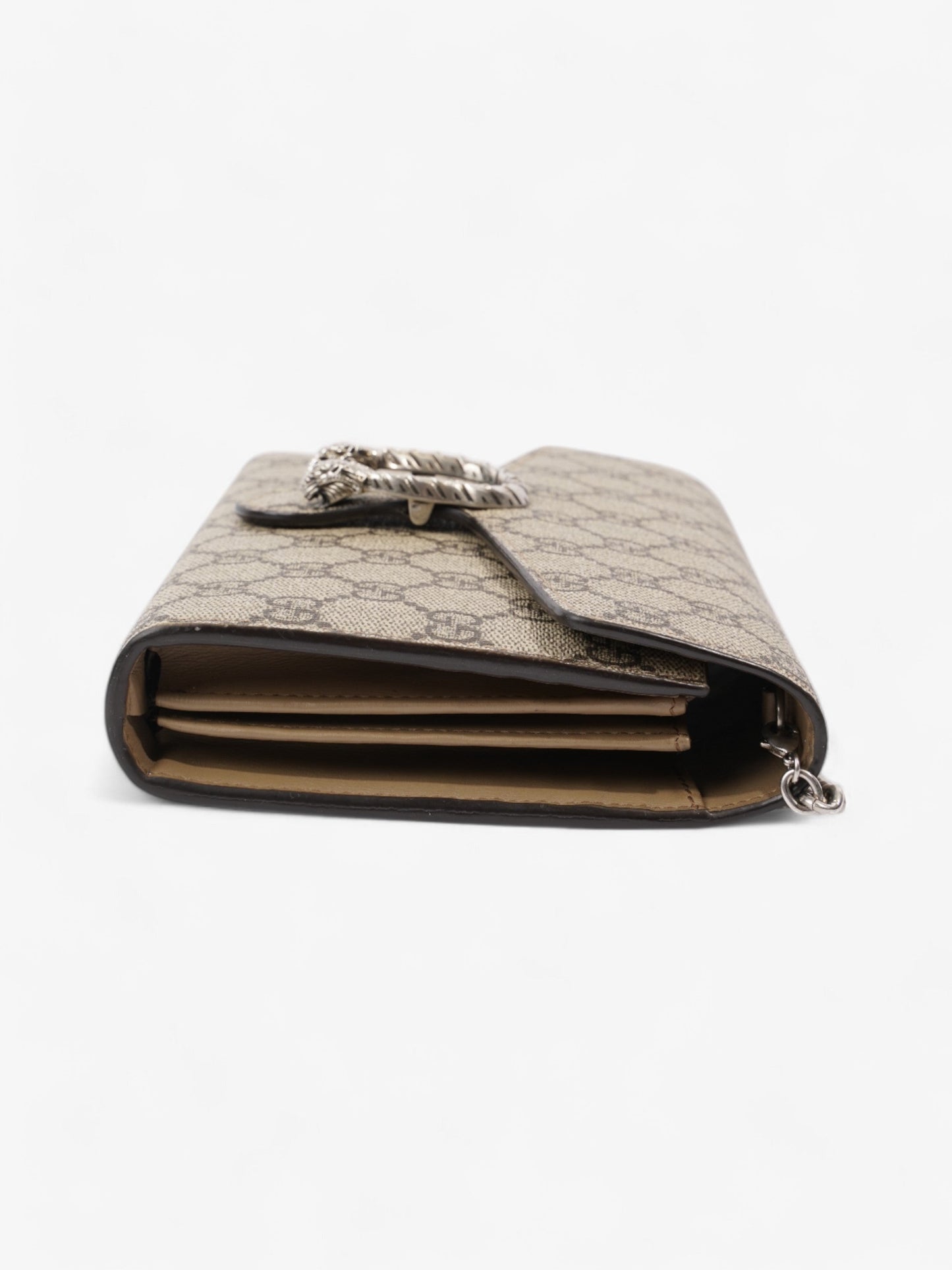 Gucci Dionysus Chain Wallet GG Supreme Coated Canvas