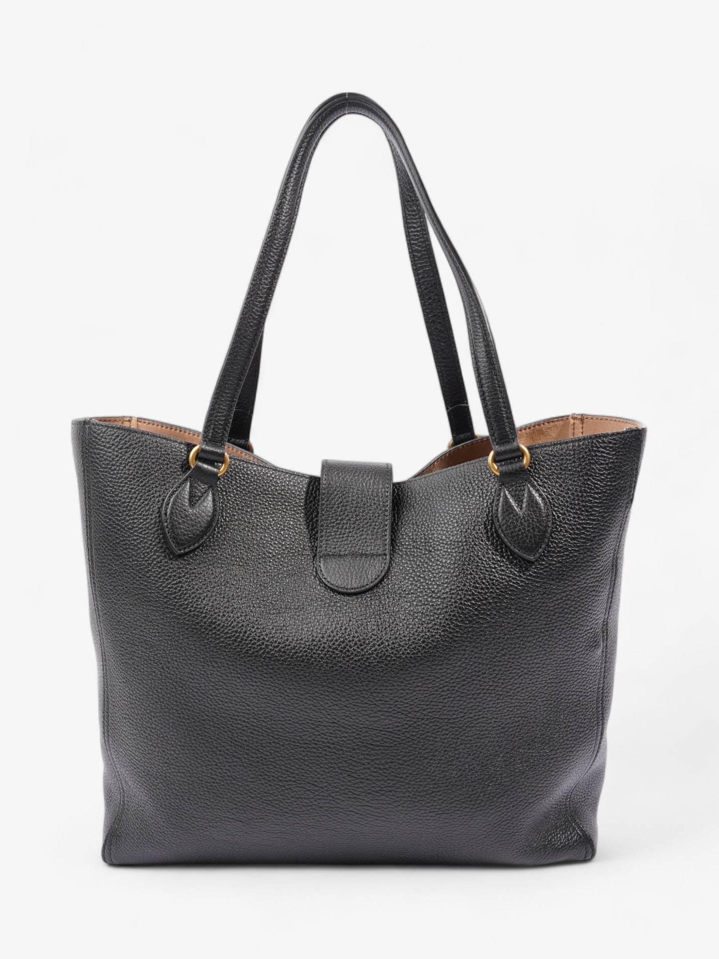 Gucci Double G Tote Black Leather