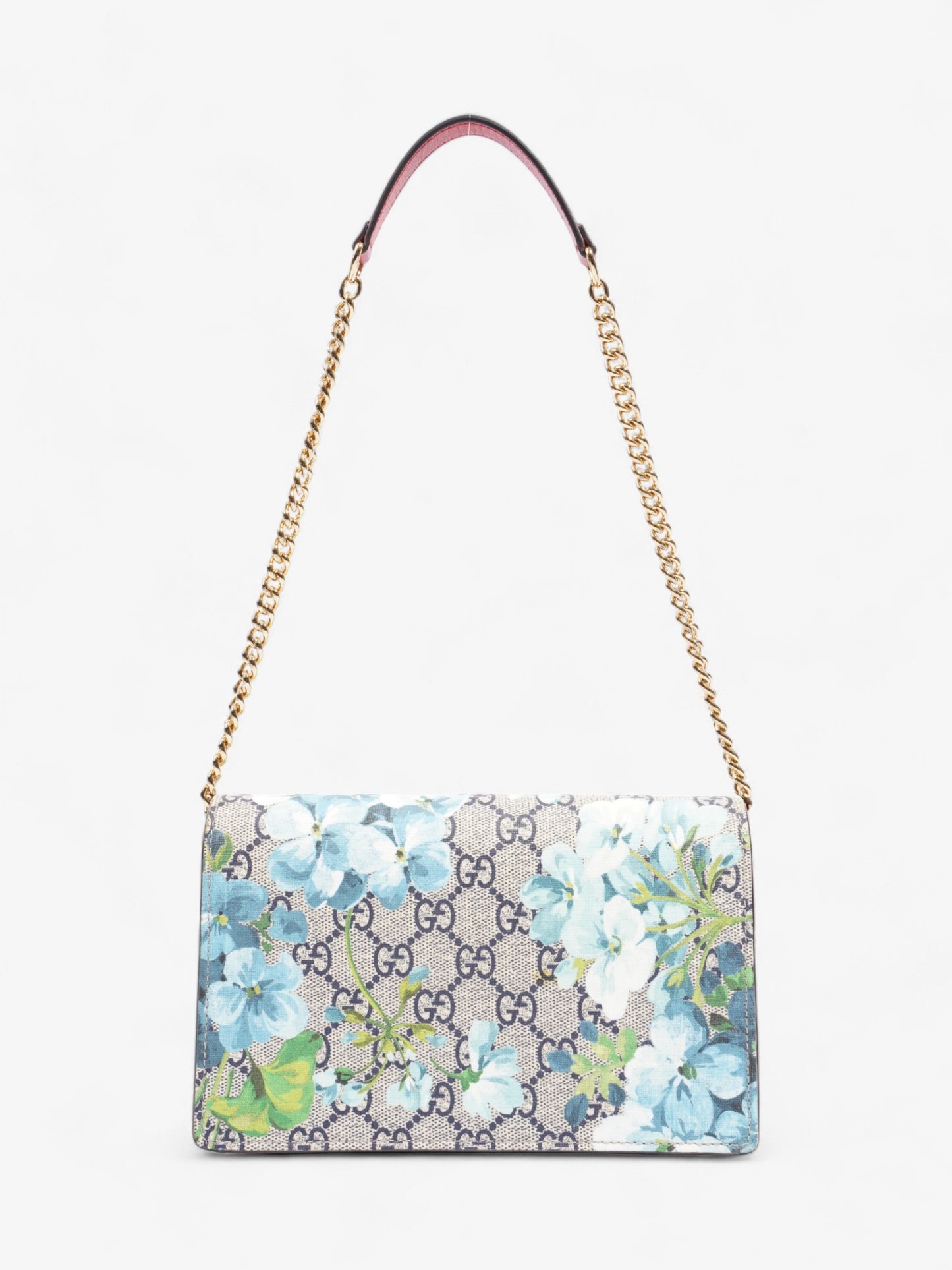 Gucci Blooms Chain Wallet GG Supreme / Blue Coated Canvas