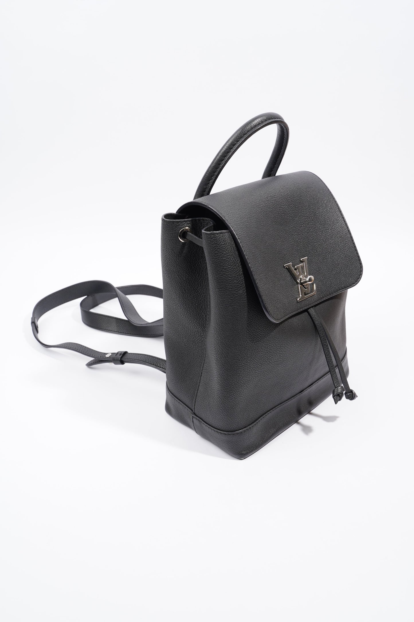 Louis Vuitton Lock Me Backpack Black Taurillon Leather Mini
