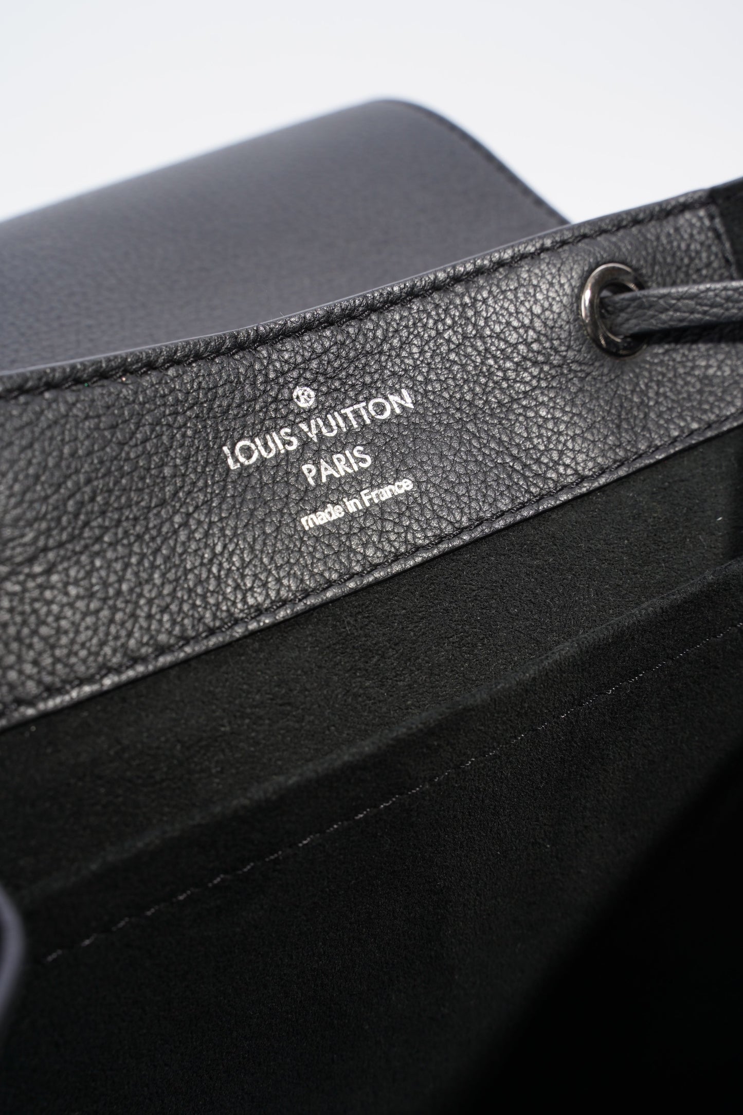 Louis Vuitton Lock Me Backpack Black Taurillon Leather Mini