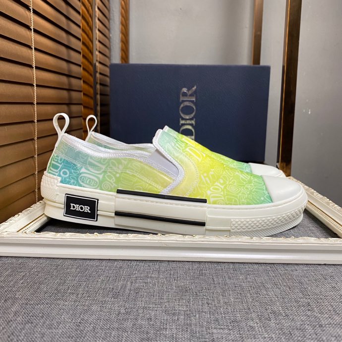 Christian Dior B23 Slip Yellow And White LOW-TOP SNEAKER