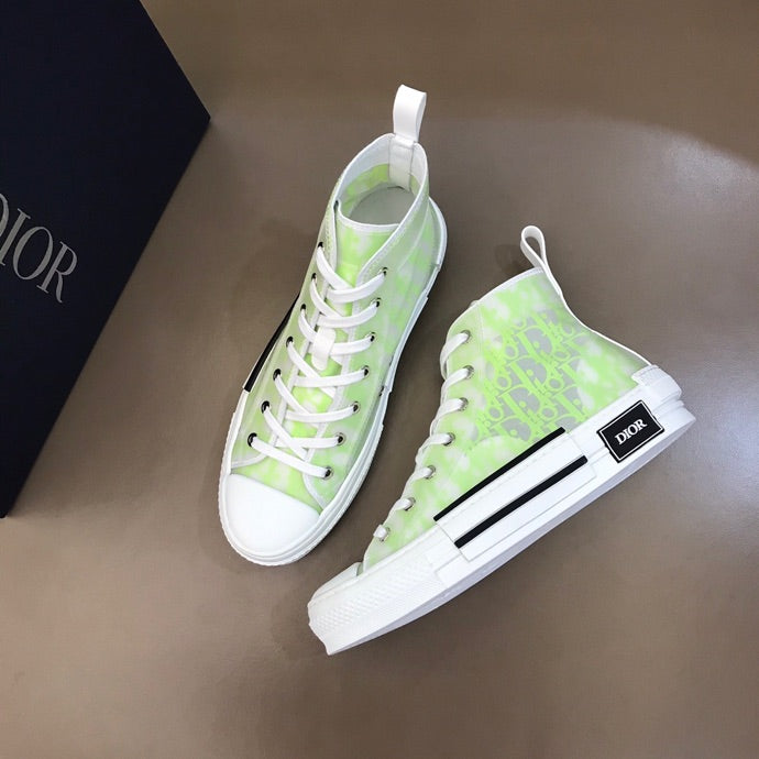 Christian Dior B23 White and Yellow HIGH-TOP SNEAKER
