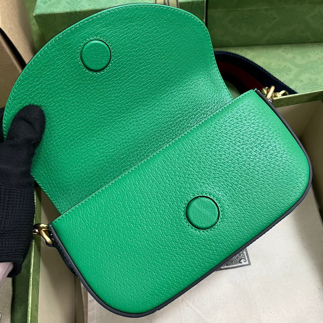 a x G Mini Bag Green Leather Mini Bag for Women