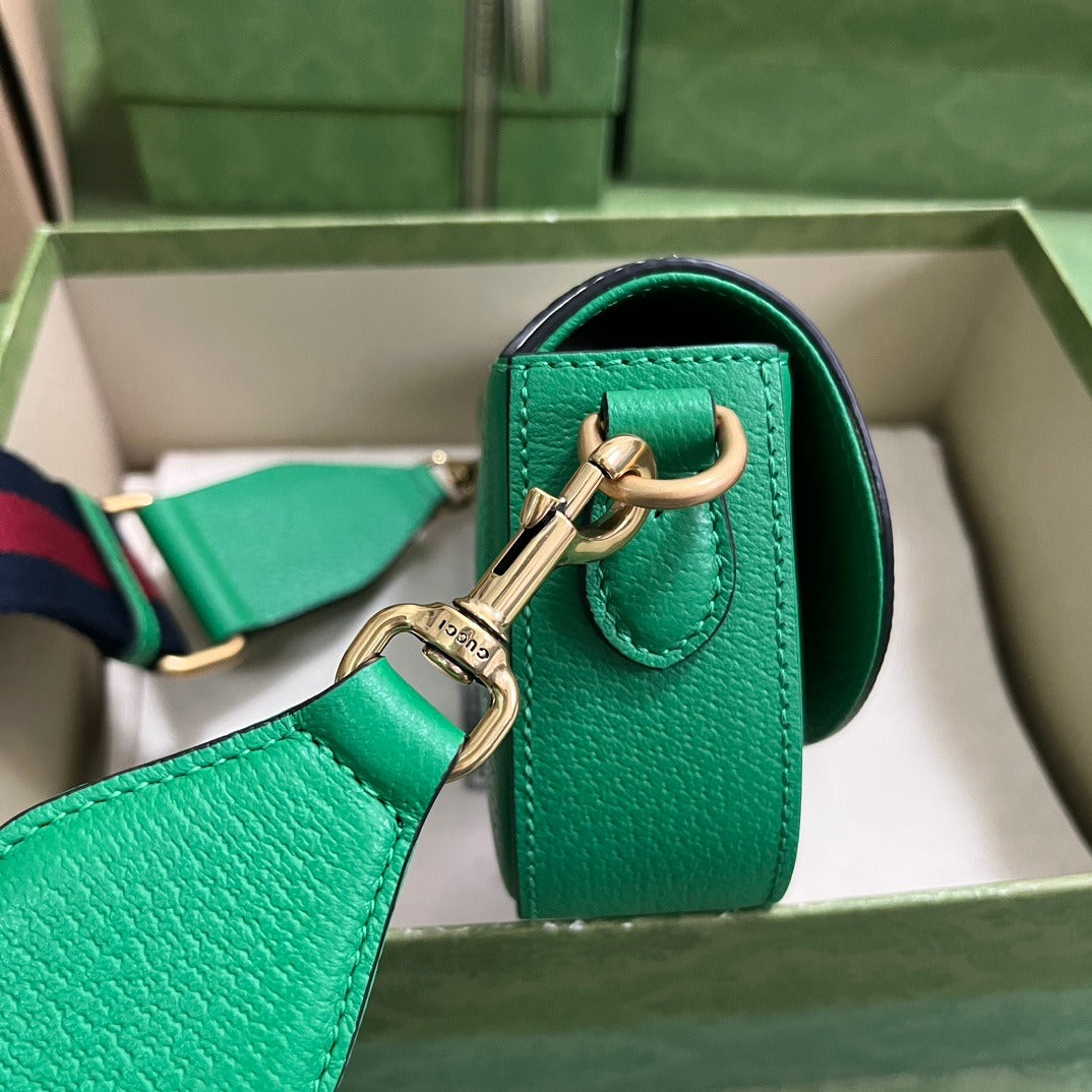 a x G Mini Bag Green Leather Mini Bag for Women
