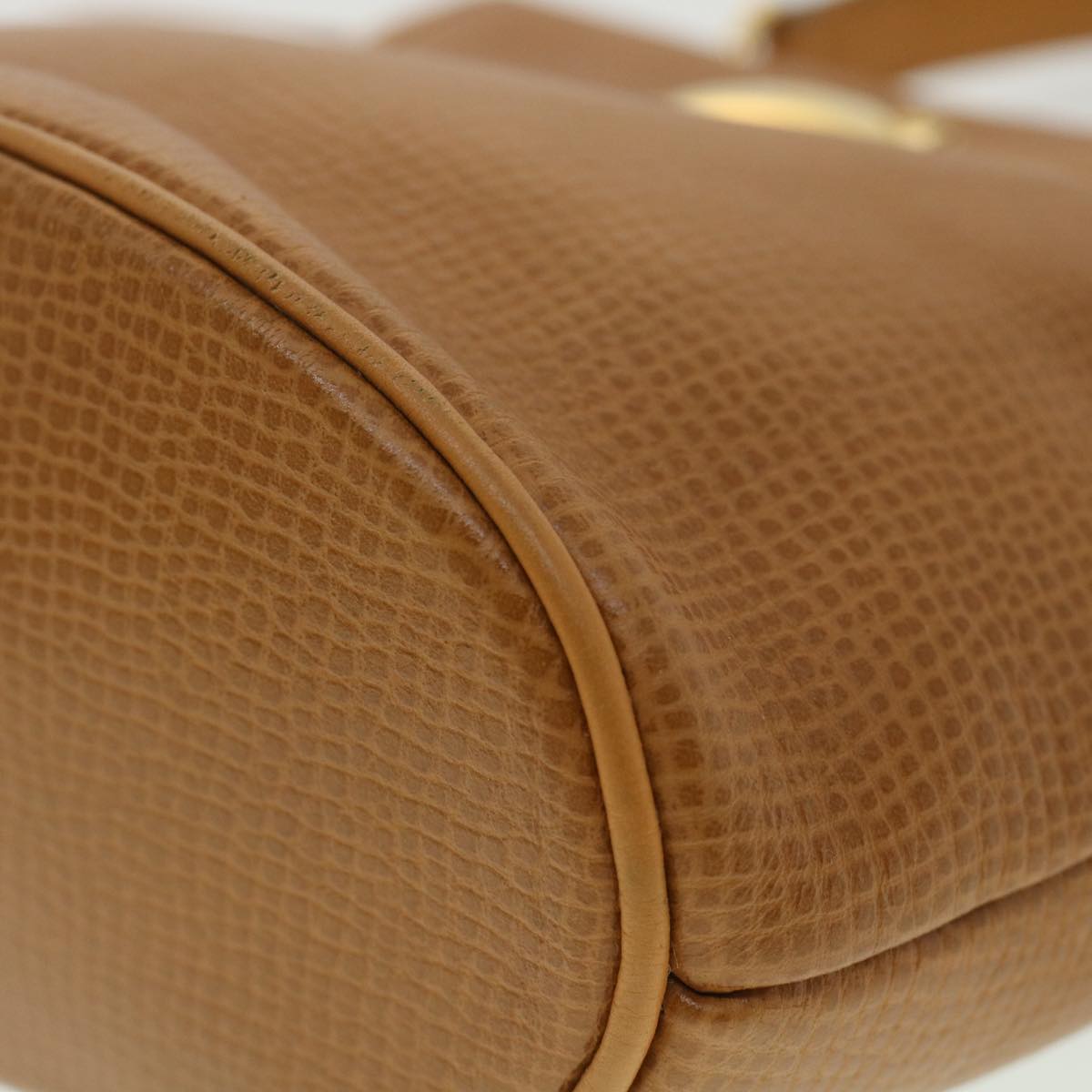 CHRISTIAN DIOR Hand Bag Leather 2way Brown Auth am3766