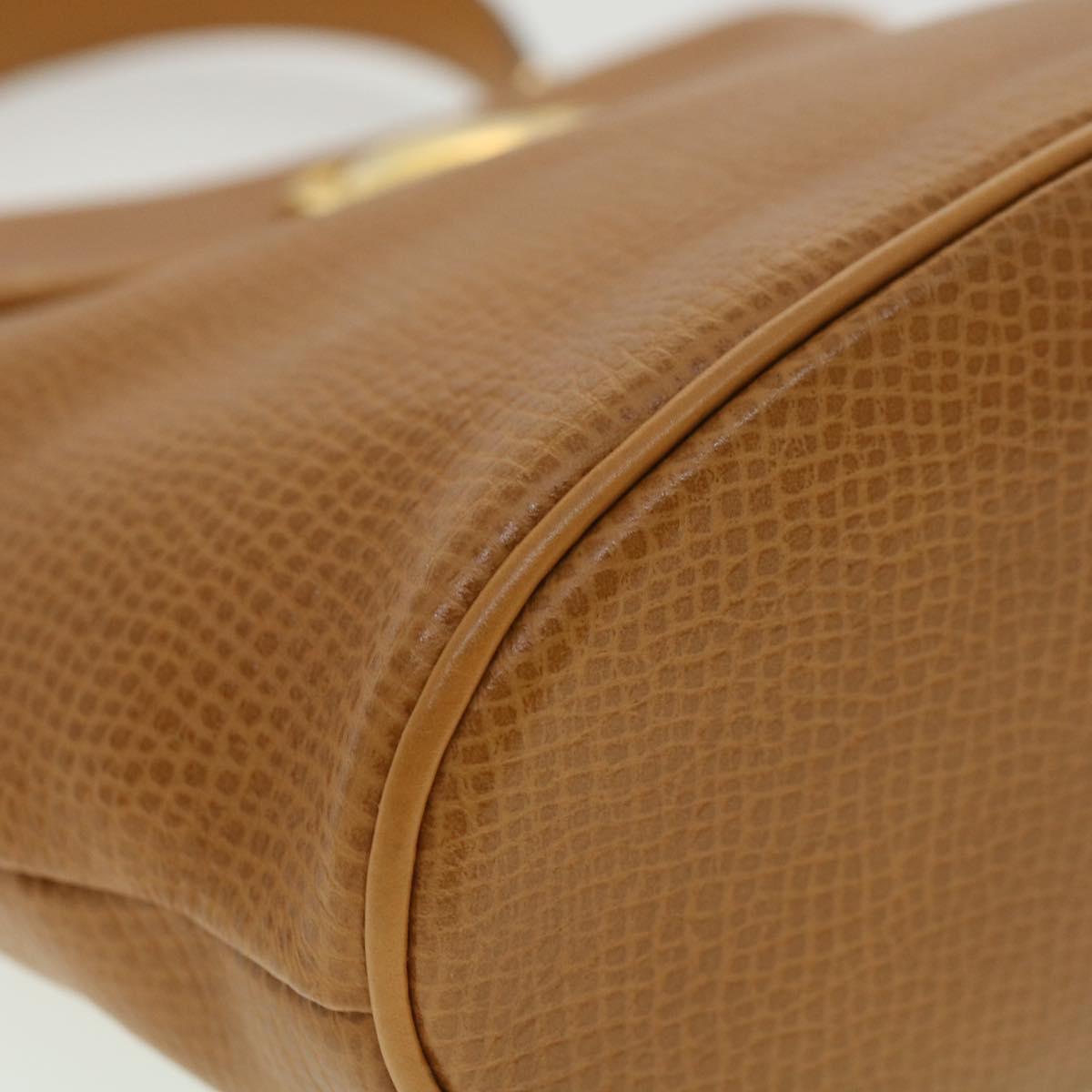 CHRISTIAN DIOR Hand Bag Leather 2way Brown Auth am3766
